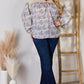 Hailey & Co Full Size Lace Detail Printed Blouse