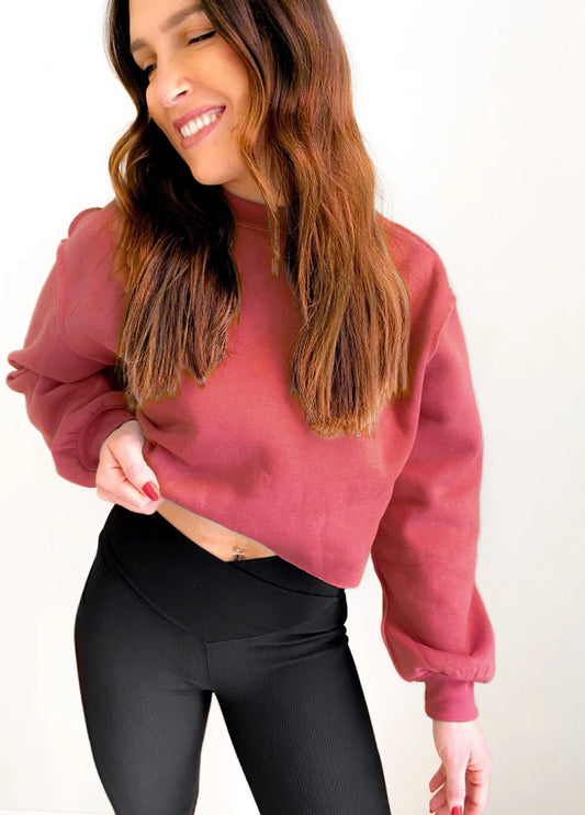 The Izzy Inside Out Cropped Sweatshirt PO