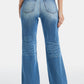 BAYEAS Full Size Ultra High-Waist Gradient Bootcut Jeans