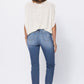 Judy Blue Mid Rise Cuffed Distressed Jeans